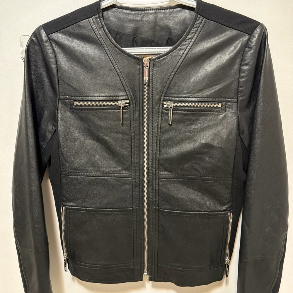 Michael Kors Black Leather Jacket
